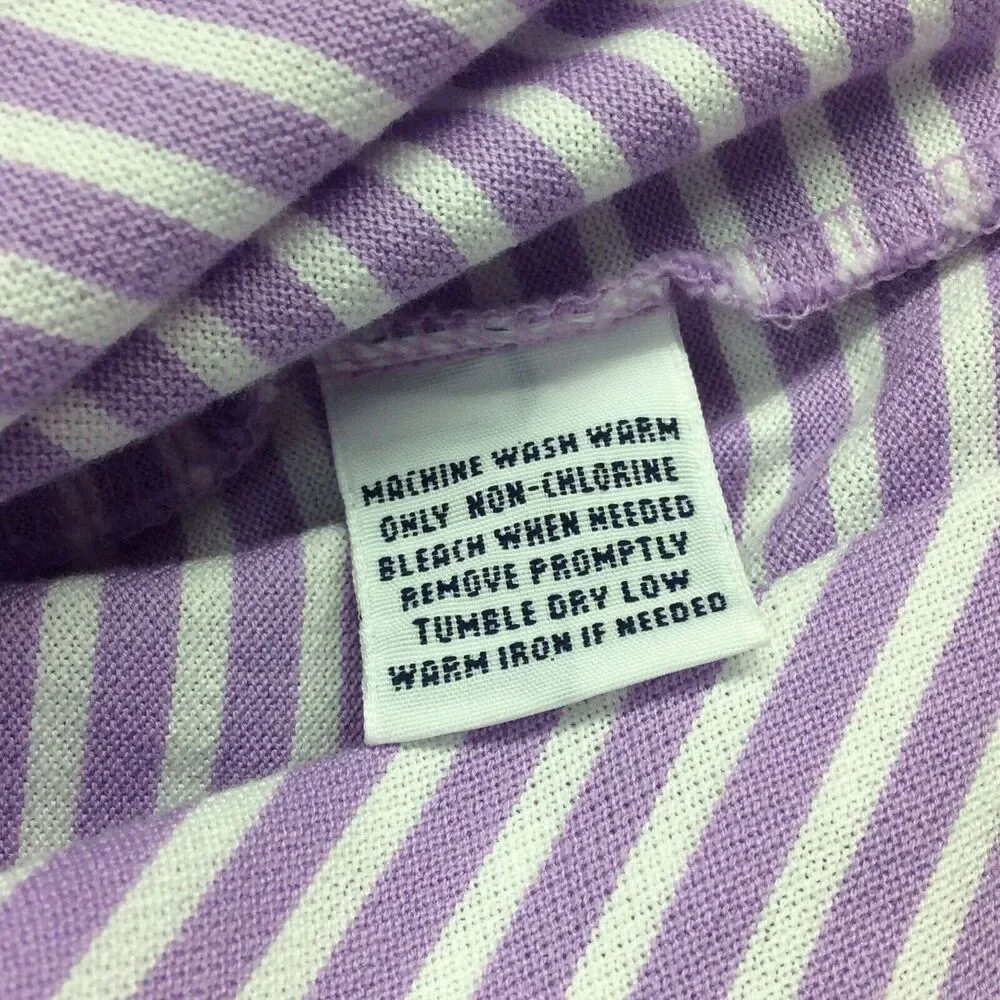 Polo Golf Ralph Lauren Polo Shirt Men's Size L Purple/White Striped Athleisure
